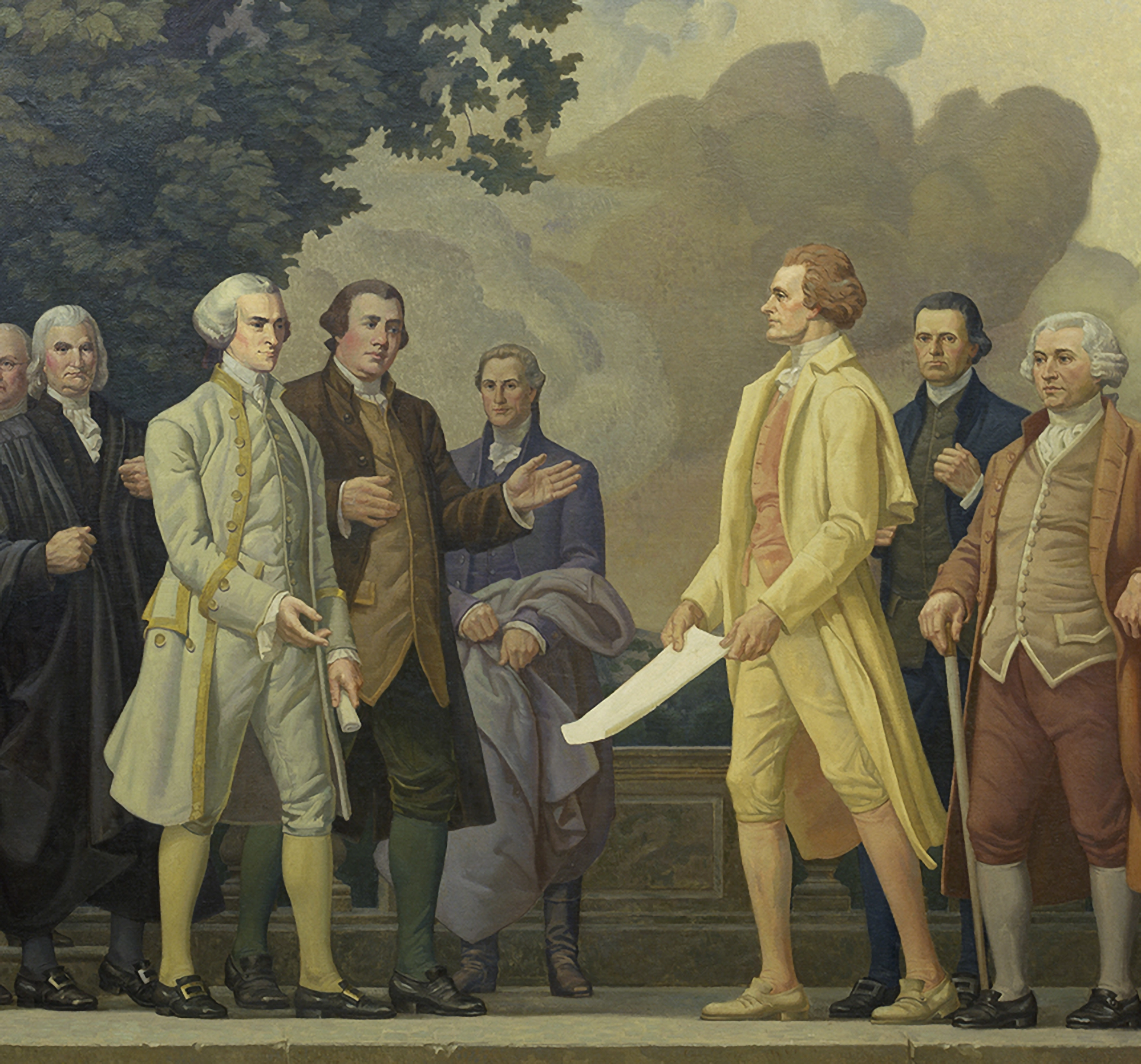image of the declaration mural by faulkner